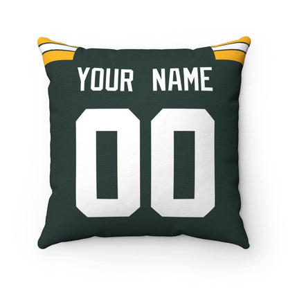 Throw Pillow Green Bay Custom Any Name and Number