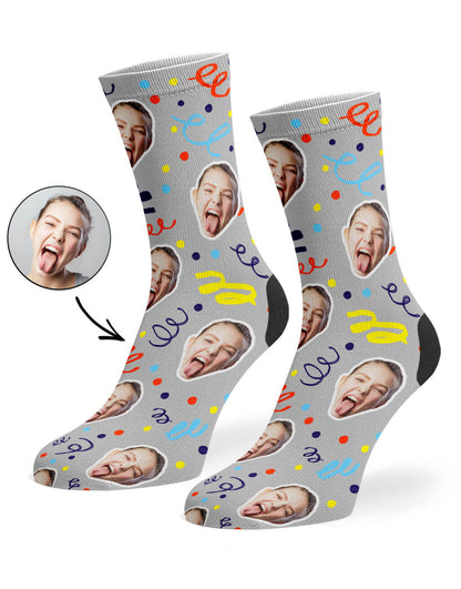 Happy Birthday Confetti Socks