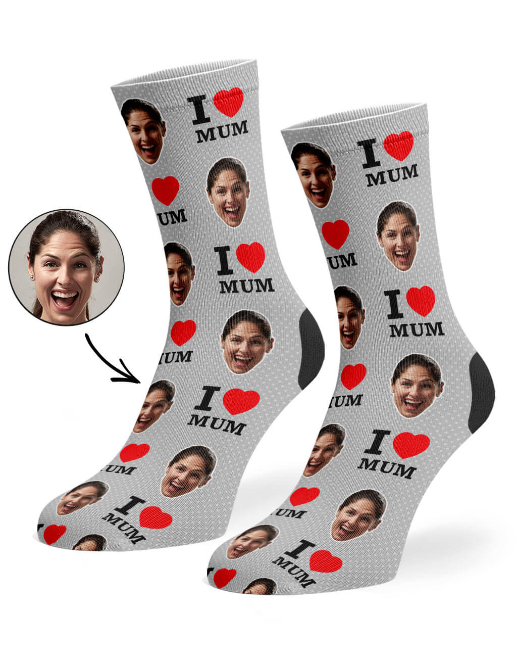 I Love Mum Socks