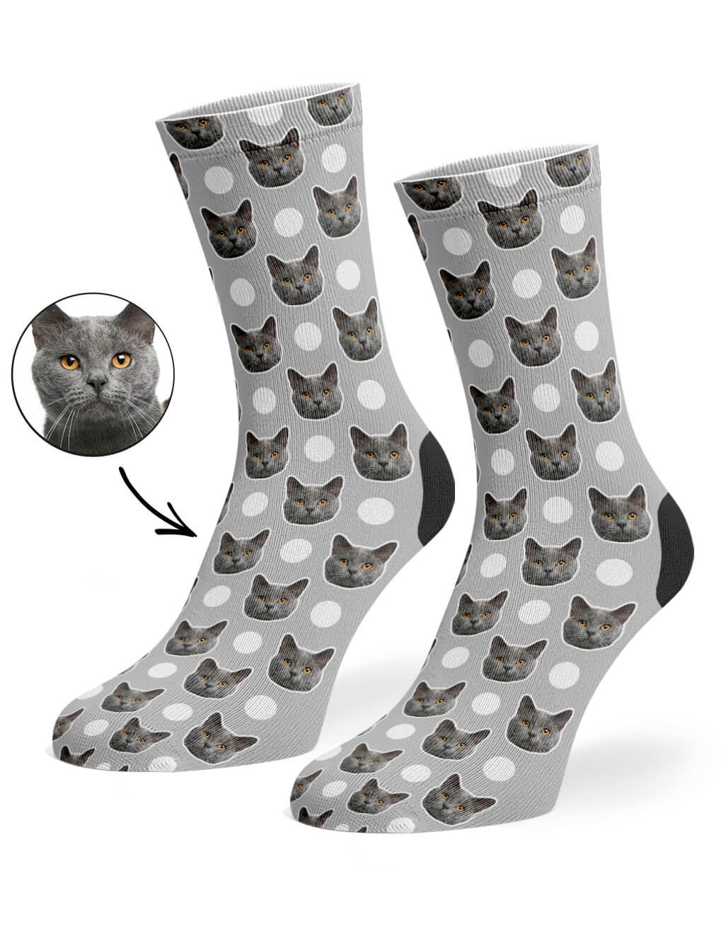 Polka Cat Socks