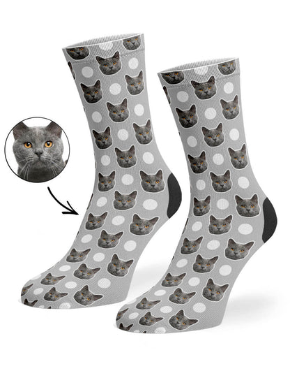 Polka Cat Socks