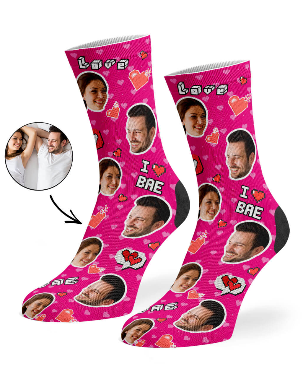 I Love Bae Socks
