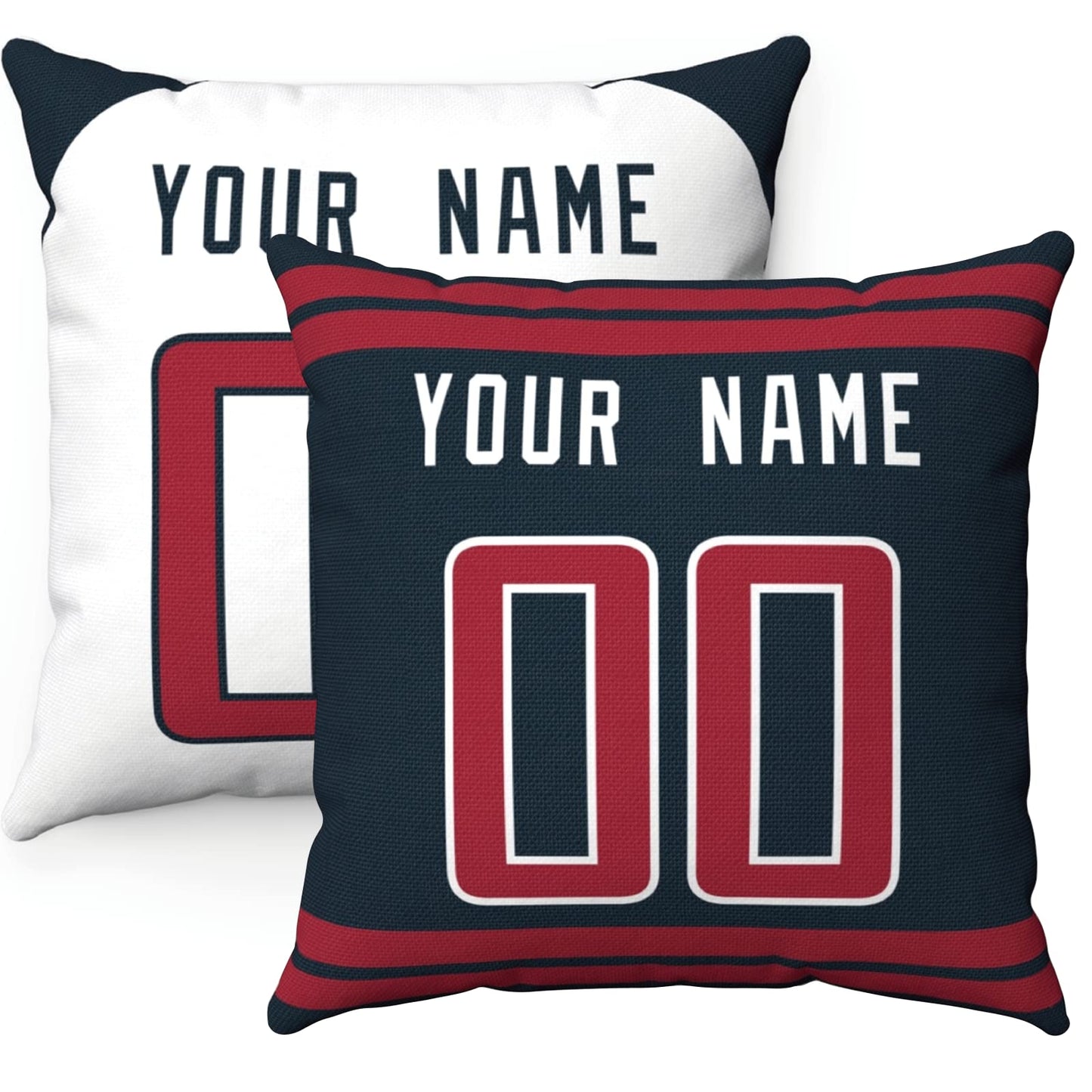 Throw Pillow Houston Custom Any Name and Number