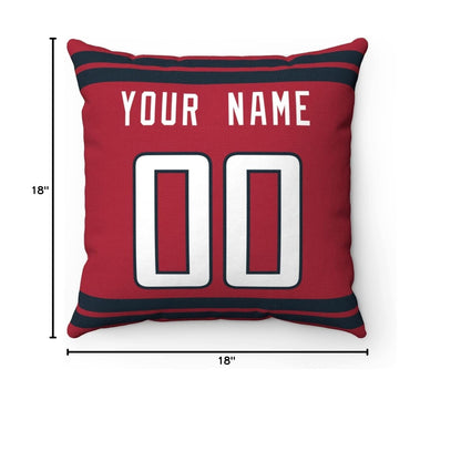 Throw Pillow Houston Custom Any Name and Number