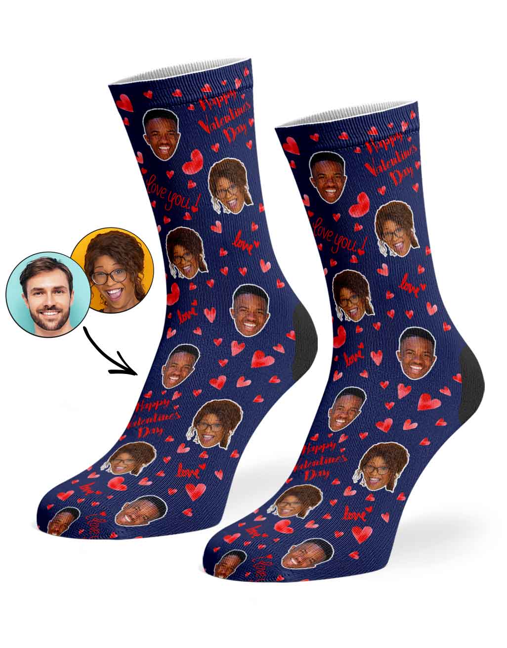 Happy Valentines Socks