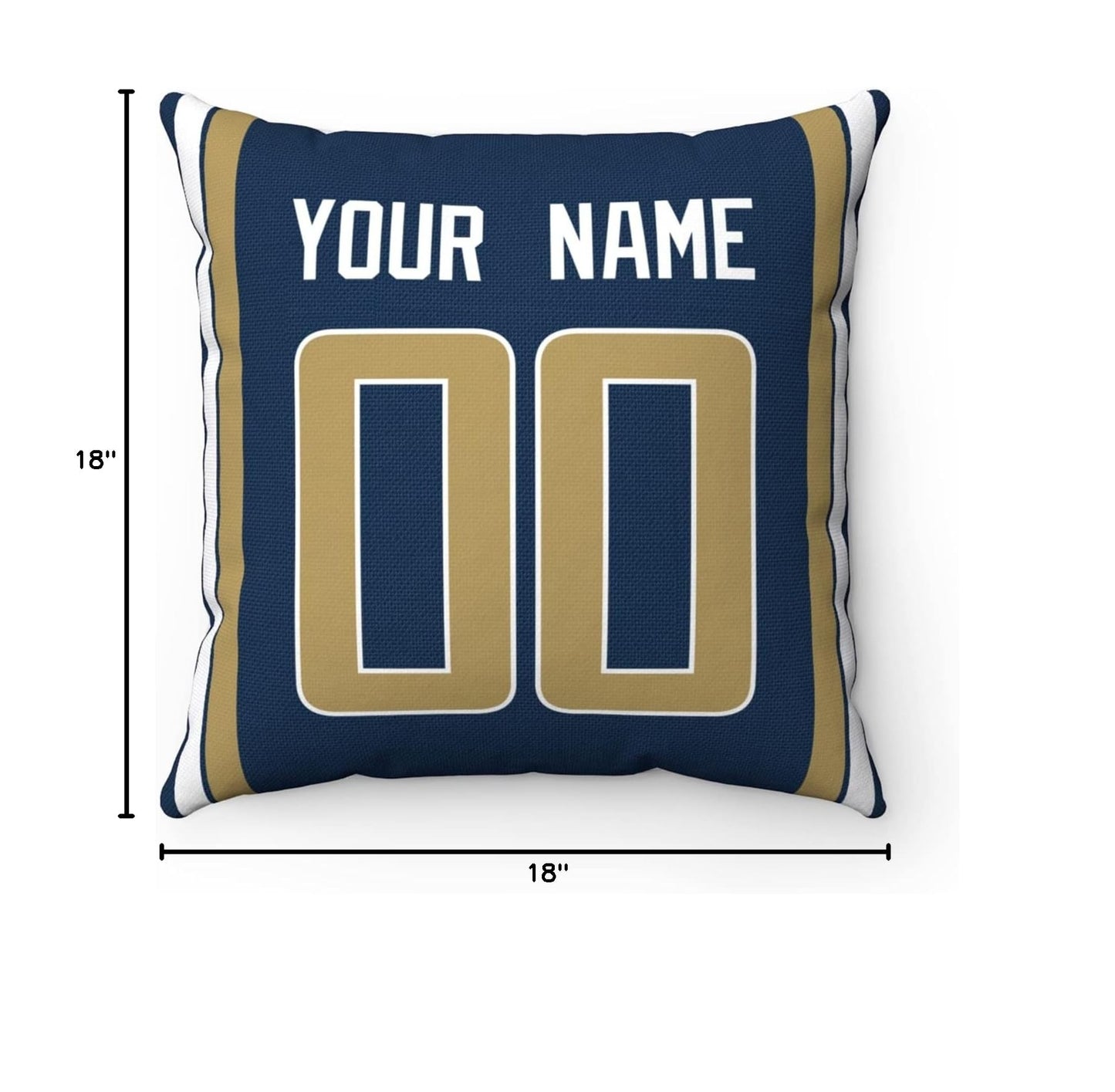 Throw Pillow Los Angeles Custom Any Name and Number