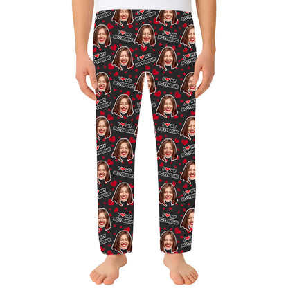 Men's I Love My Girlfriend PJ Bottoms
