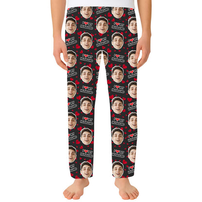 Men's I Love My Husband PJ Bottoms
