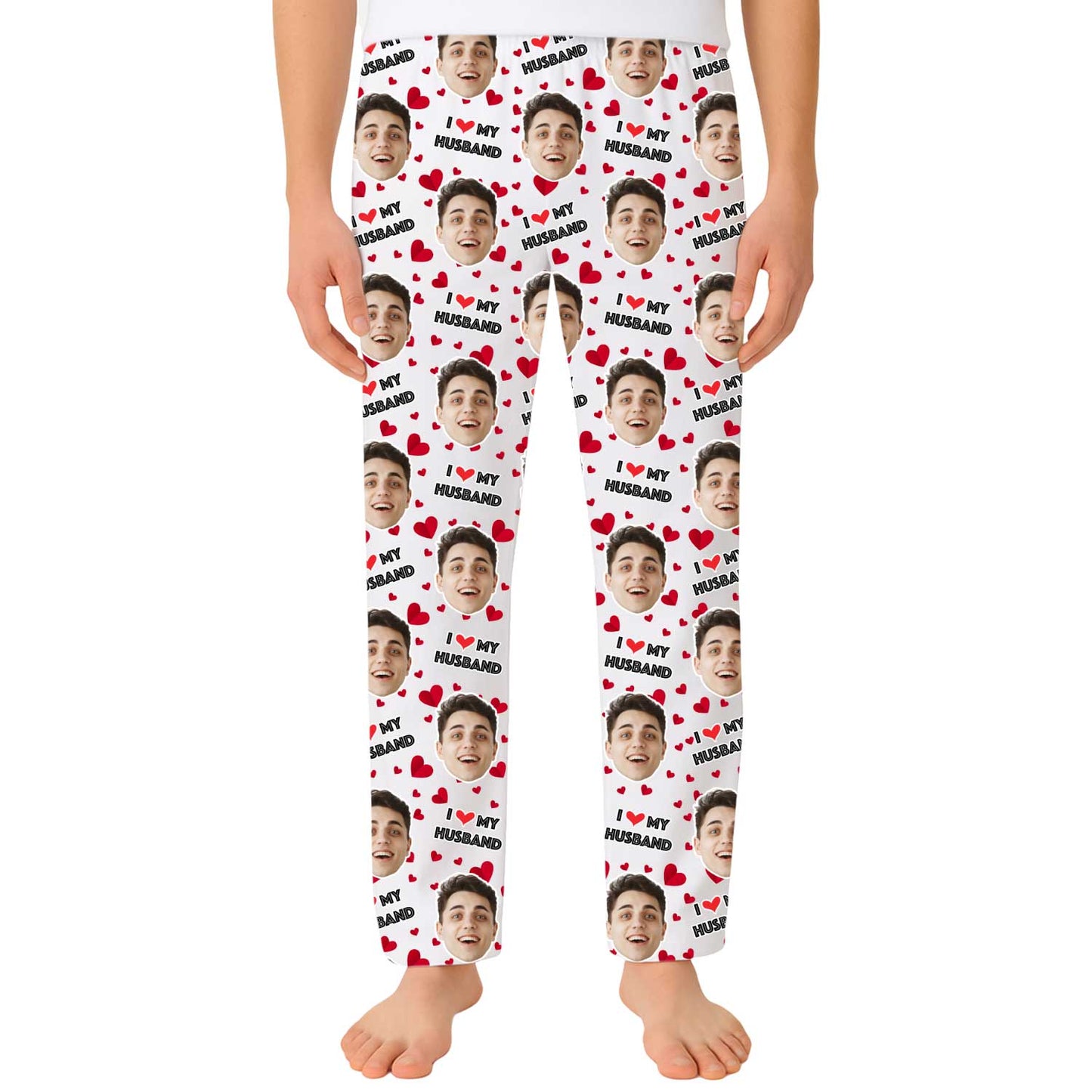 Men's I Love My Husband PJ Bottoms