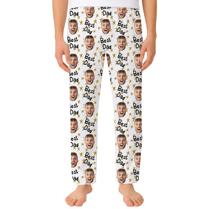 Men's Best Dad Personalised PJ Bottoms