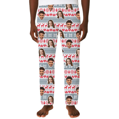 Christmas Nordic Custom Men's PJ Bottoms