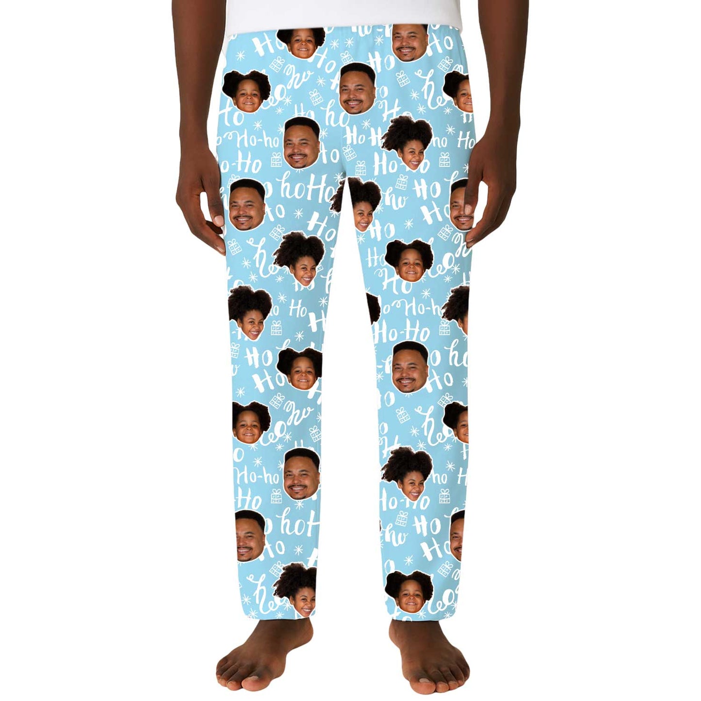 Men's Ho Ho Ho Personalised PJ Bottoms