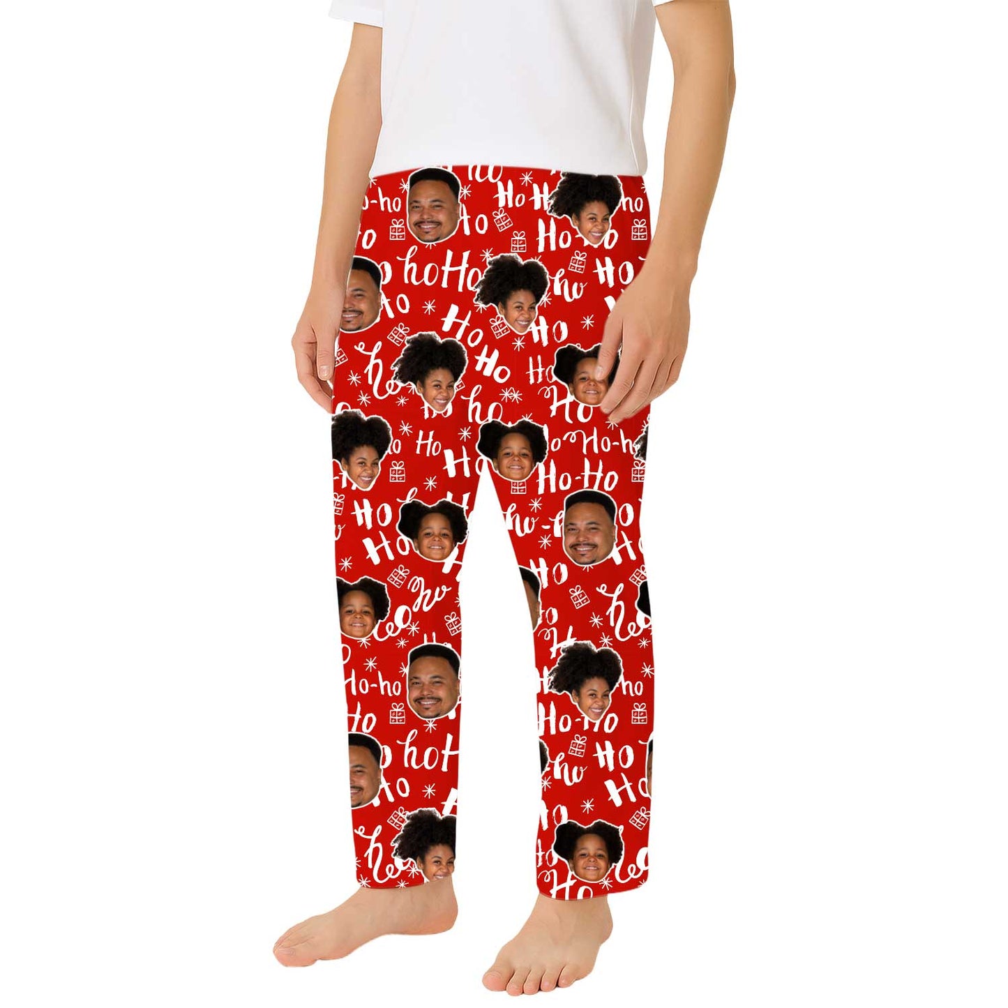 Men's Ho Ho Ho Personalised PJ Bottoms