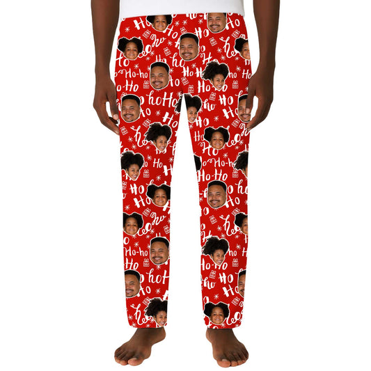 Men's Ho Ho Ho Personalised PJ Bottoms