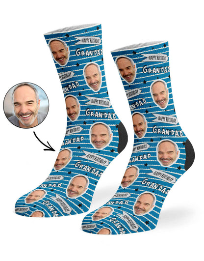 Happy Birthday Grandad Socks