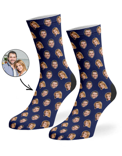 Couples Face Pattern Socks
