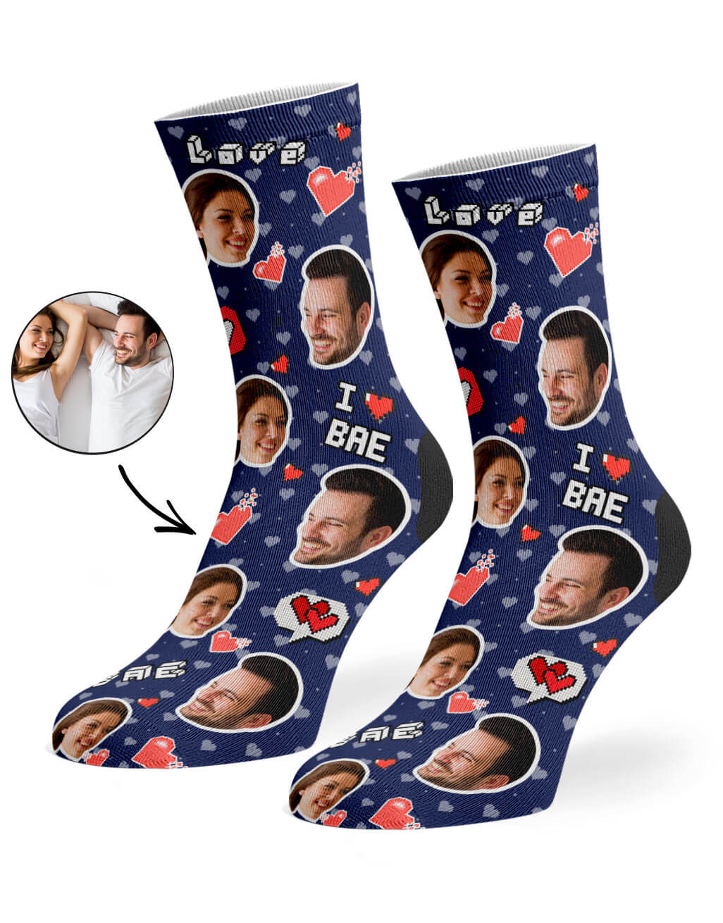 I Love Bae Socks