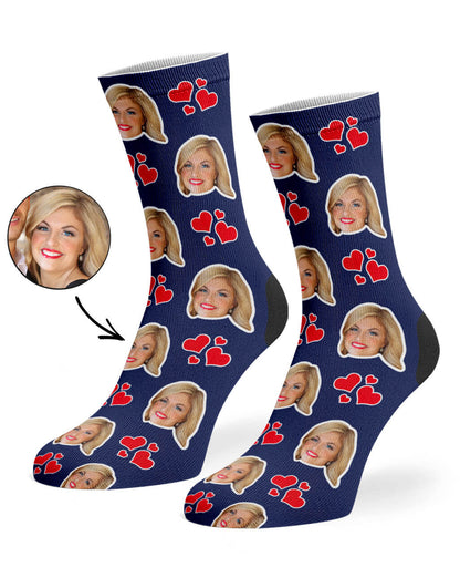 My Valentine Face Socks