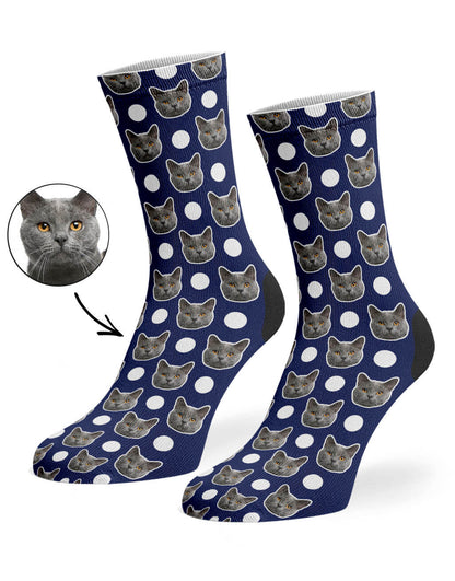 Polka Cat Socks