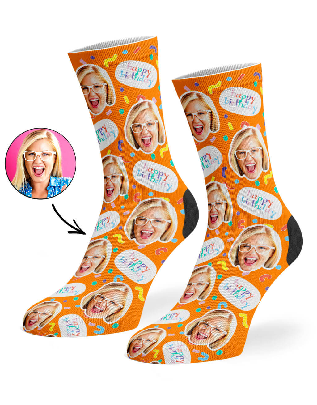 Birthday Squiggle Socks