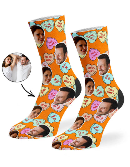 Naughty Love Hearts Socks