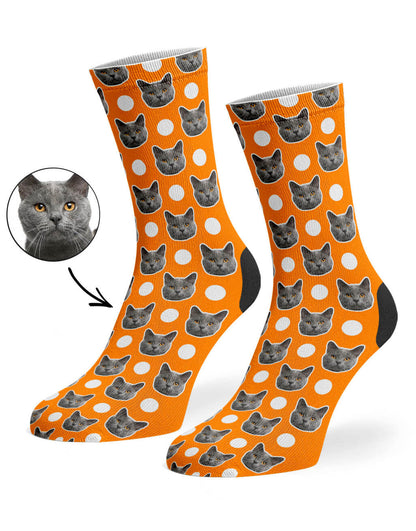 Polka Cat Socks