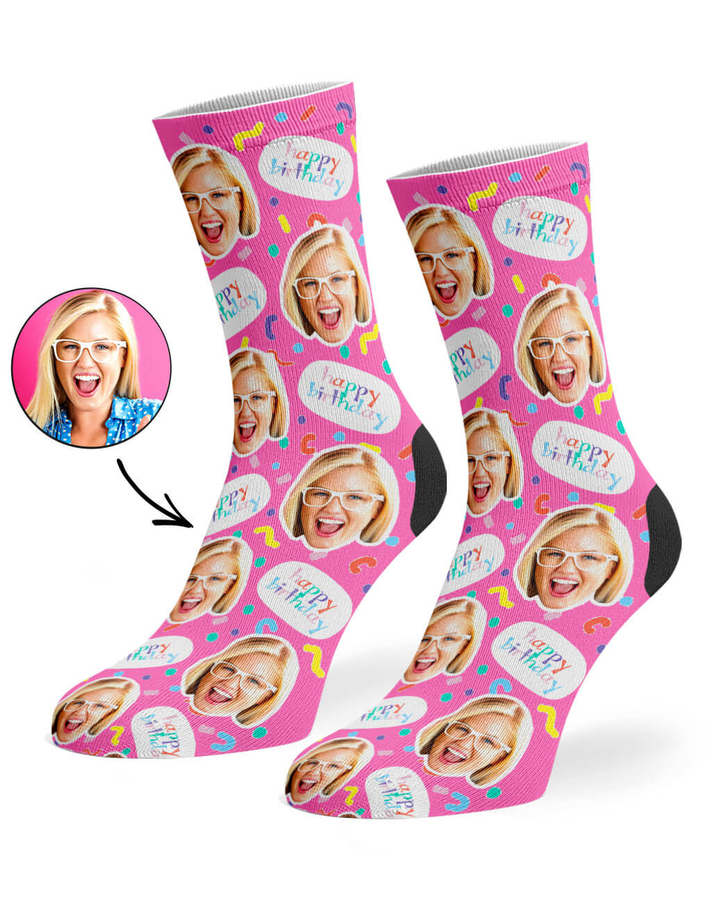 Birthday Squiggle Socks