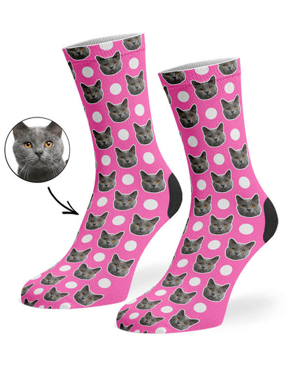 Polka Cat Socks