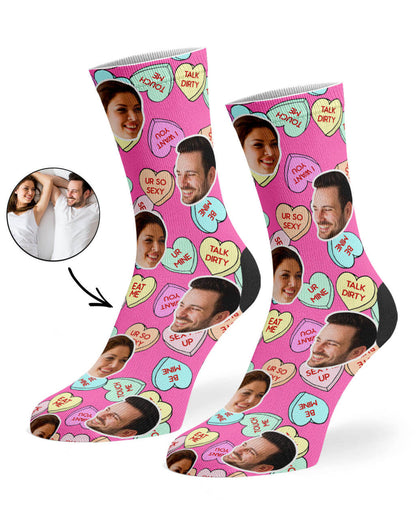 Naughty Love Hearts Socks