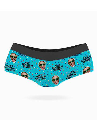 Birthday Wishes Face Knickers