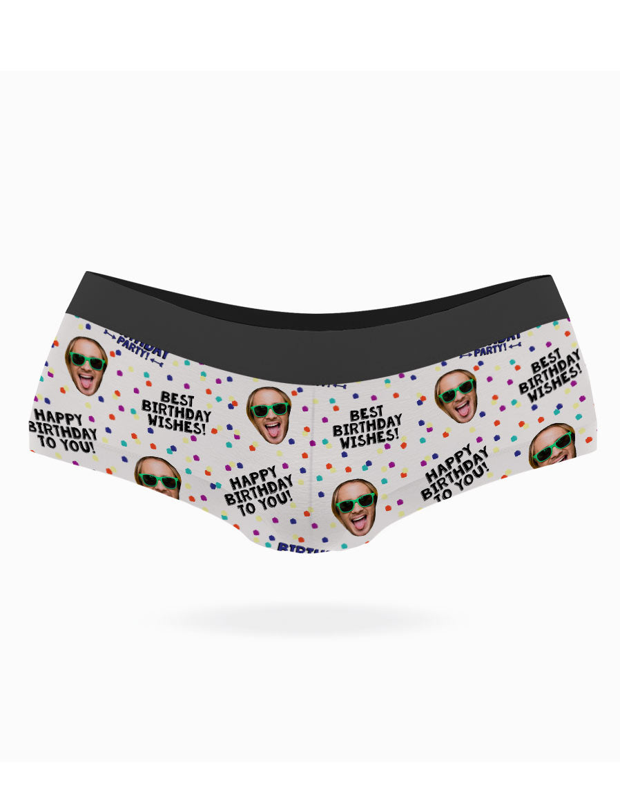 Birthday Wishes Face Knickers