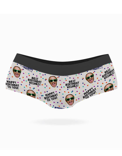 Birthday Wishes Face Knickers