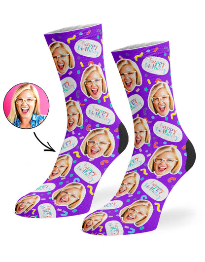 Birthday Squiggle Socks