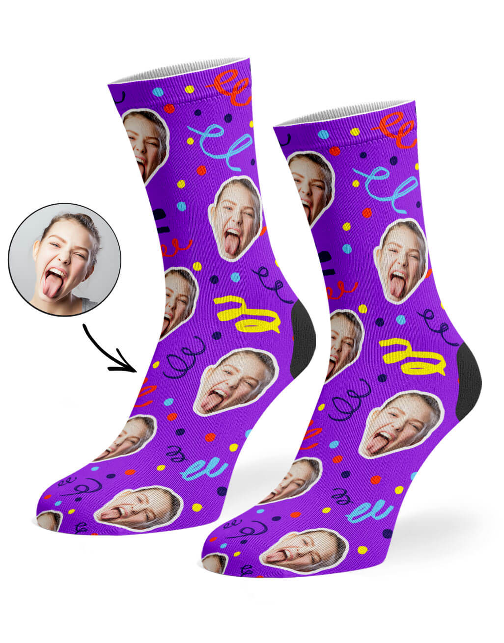 Happy Birthday Confetti Socks