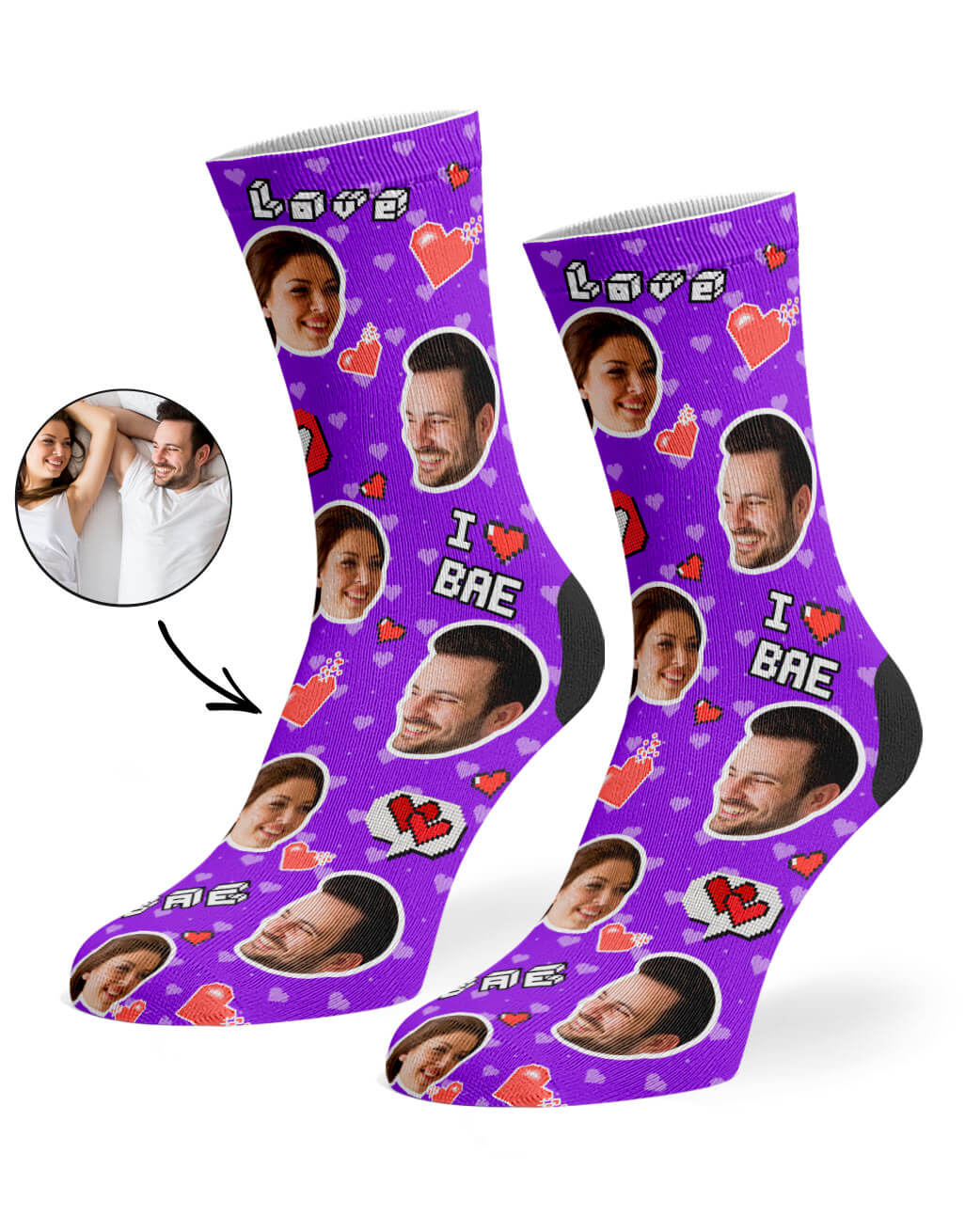 I Love Bae Socks