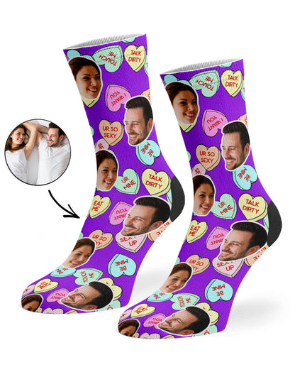 Naughty Love Hearts Socks