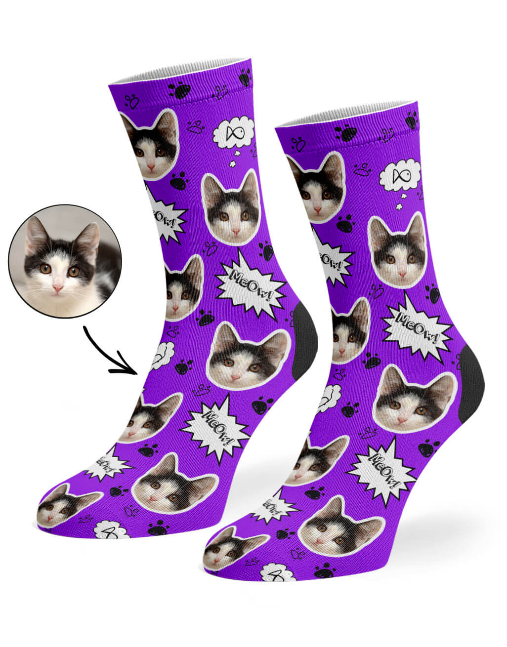 Your Cat Meow Socks