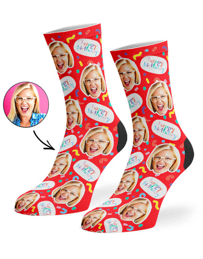 Birthday Squiggle Socks