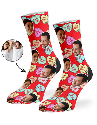 Naughty Love Hearts Socks
