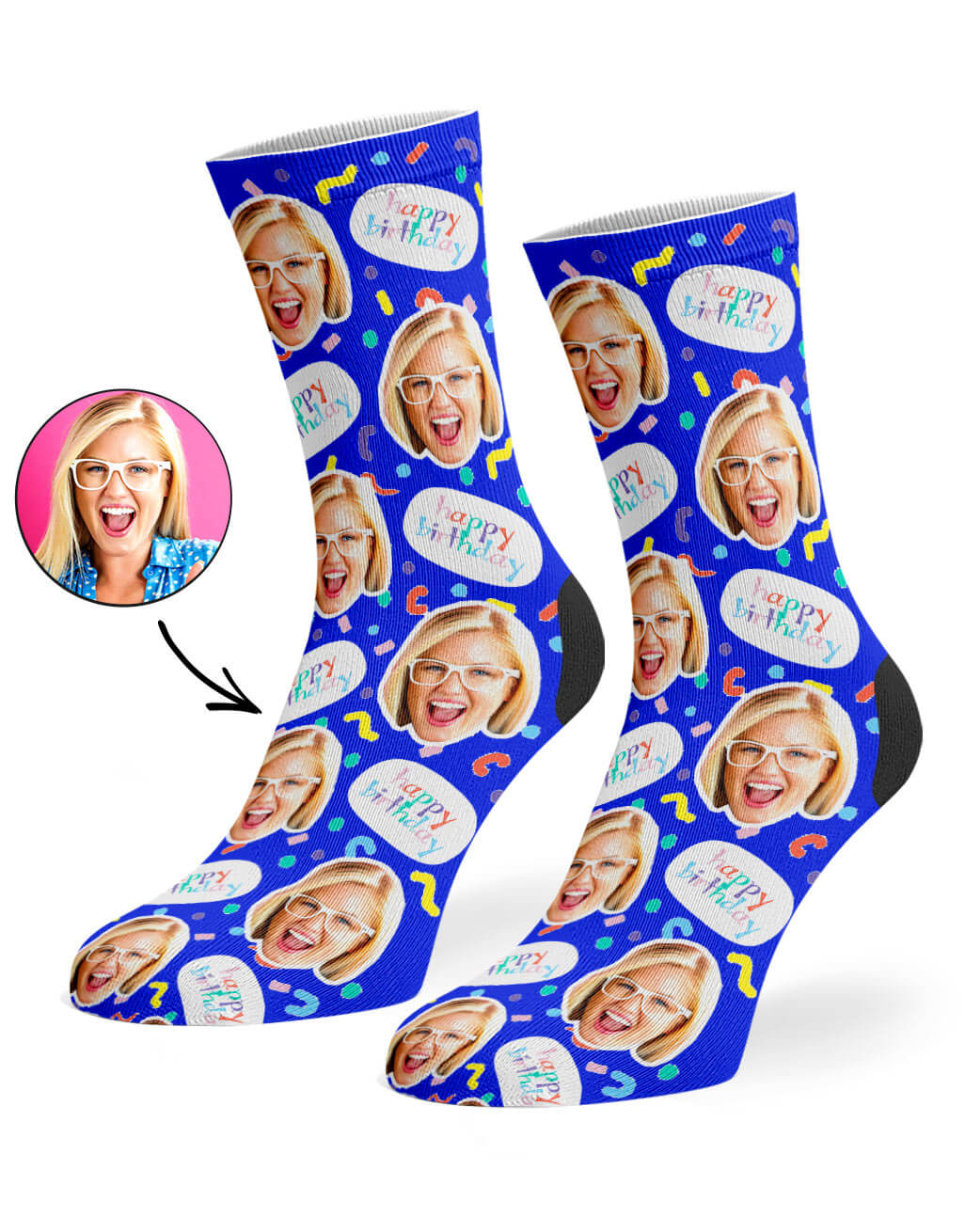 Birthday Squiggle Socks