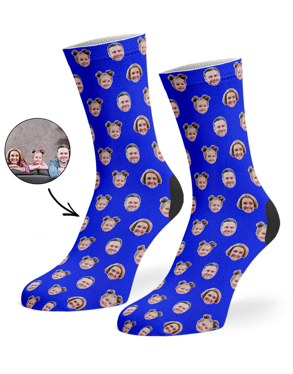 Family Face Pattern Socks