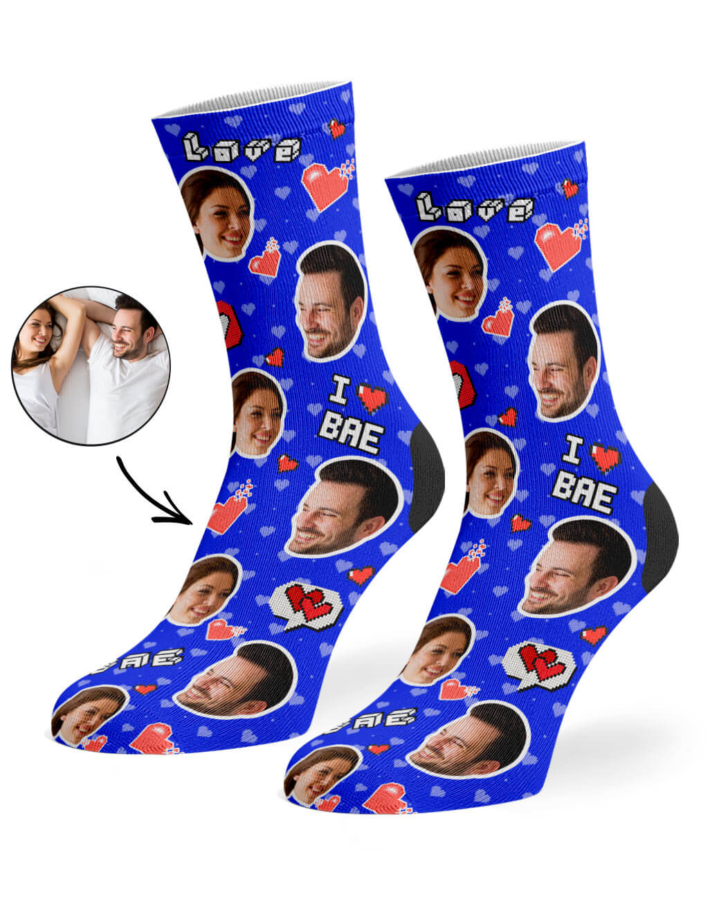 I Love Bae Socks