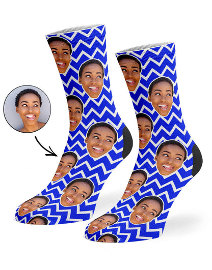 Zig Zag Face Pattern Socks