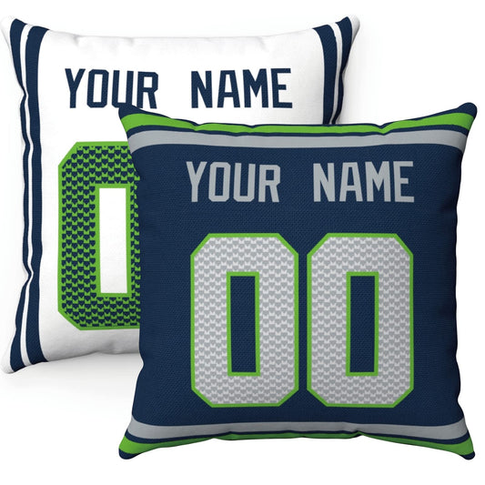 Throw Pillow Seattle Custom Any Name and Number