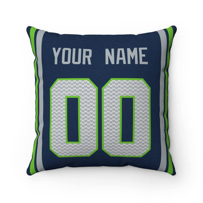 Throw Pillow Seattle Custom Any Name and Number