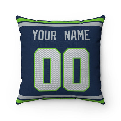 Throw Pillow Seattle Custom Any Name and Number