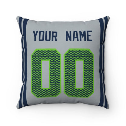 Throw Pillow Seattle Custom Any Name and Number