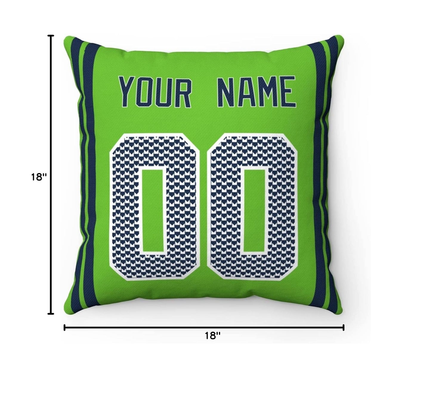 Throw Pillow Seattle Custom Any Name and Number