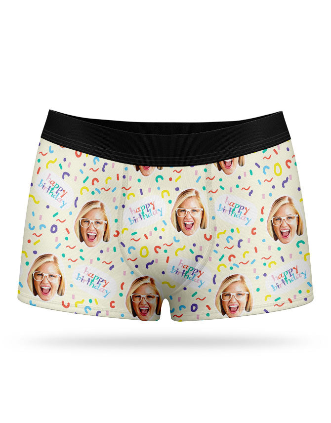 Happy Birthday Face Boxers