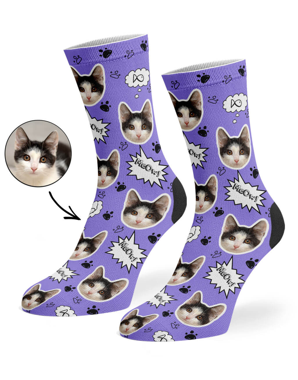 Your Cat Meow Socks